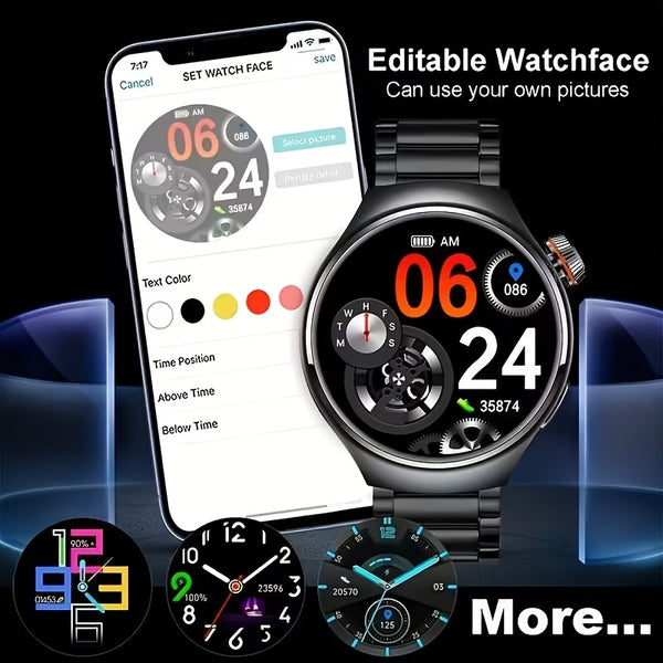 2025 New GT6 Pro Smartwatch, 1.46-inch 360 * 360 High-definition Screen, GPS Motion Trajectory, AI Voice