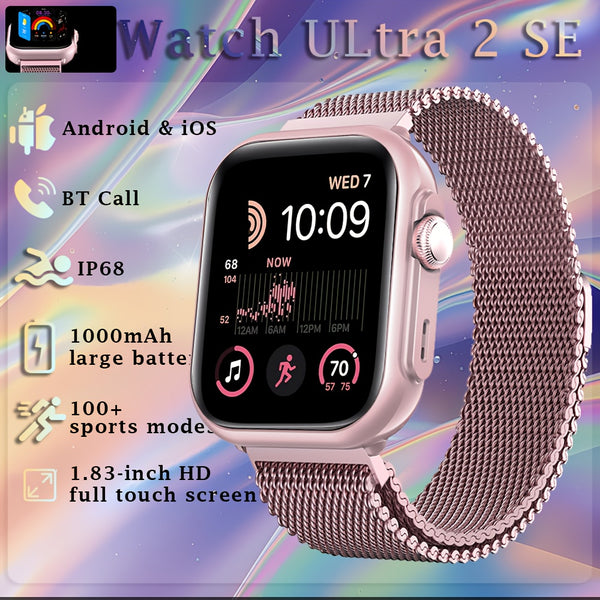 Smart Watch Multifunctional Full Screen Touch Smart Watch | 1000mAh Battery, Multiple Sport Modes