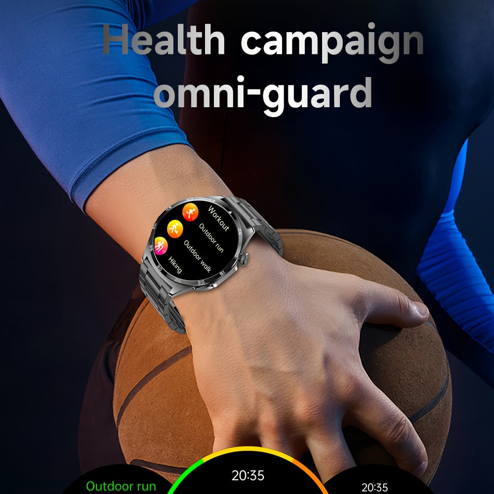 Marsyu Smartwatch with Wireless 5.0 Calls, 440mAh Long-Lasting Battery, 1.43\