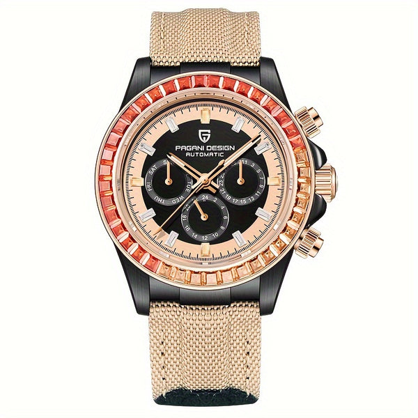 Luxury Mechanical Watch PAGANI DESIGN Men's Watch | Multifunctional Mechanical Luxury Stainless Steel Calendar