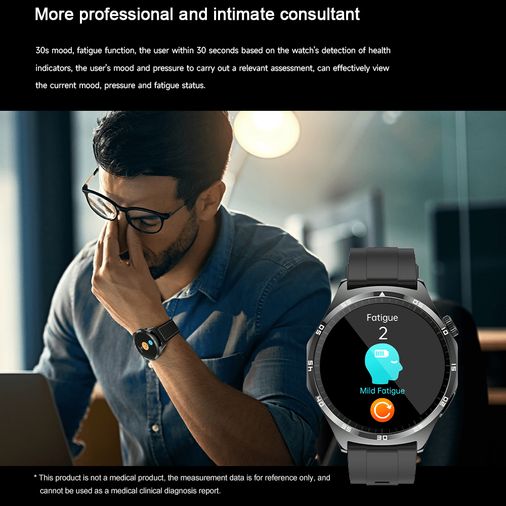 Marsyu Smartwatch with Wireless 5.0 Calls, 440mAh Long-Lasting Battery, 1.43\