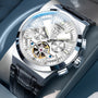 CARNIVAL Men's Luxury Automatic Mechanical Watch - Flywheel Mechanism, Chronograph