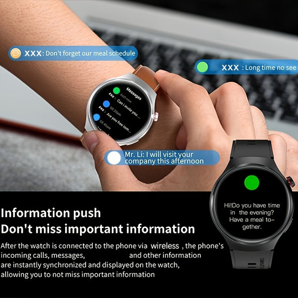 2025 New GT6 Pro Smartwatch, 1.46-inch 360 * 360 High-definition Screen, GPS Motion Trajectory, AI Voice