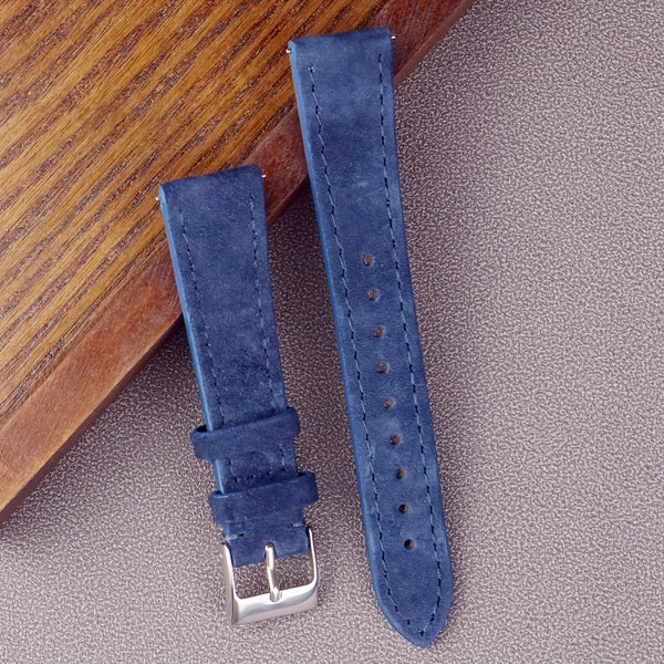 Premium Leather Suede Watch Strap Watchband Gray Blue Brown Watch Bands Quick Release Wristband Belt Accessories for Men