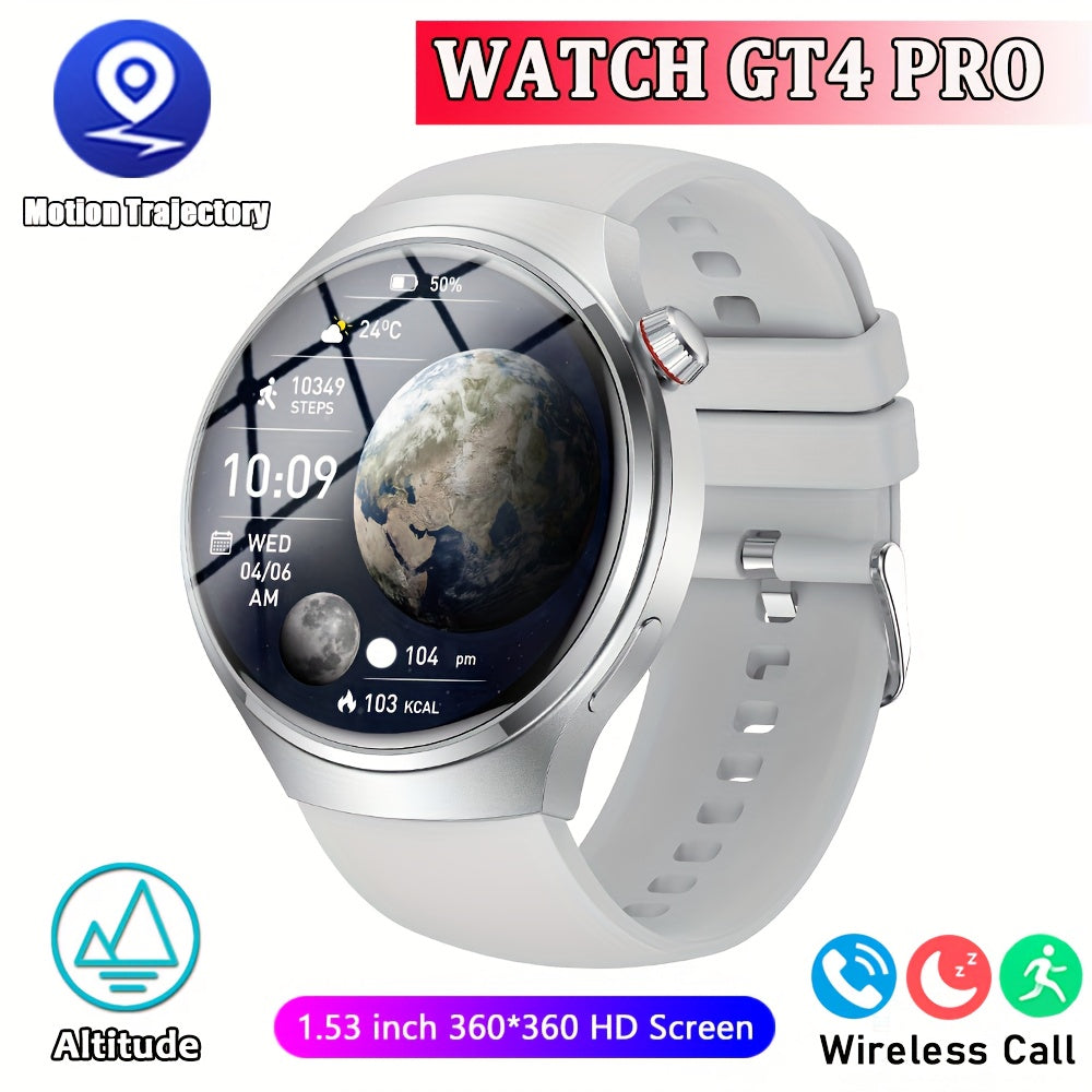 2025 new GT4 outdoor smart watch, equipped with a 1.53-inch high-definition screen