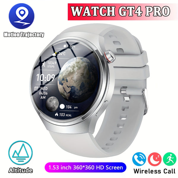 2025 new GT4 outdoor smart watch, equipped with a 1.53-inch high-definition screen